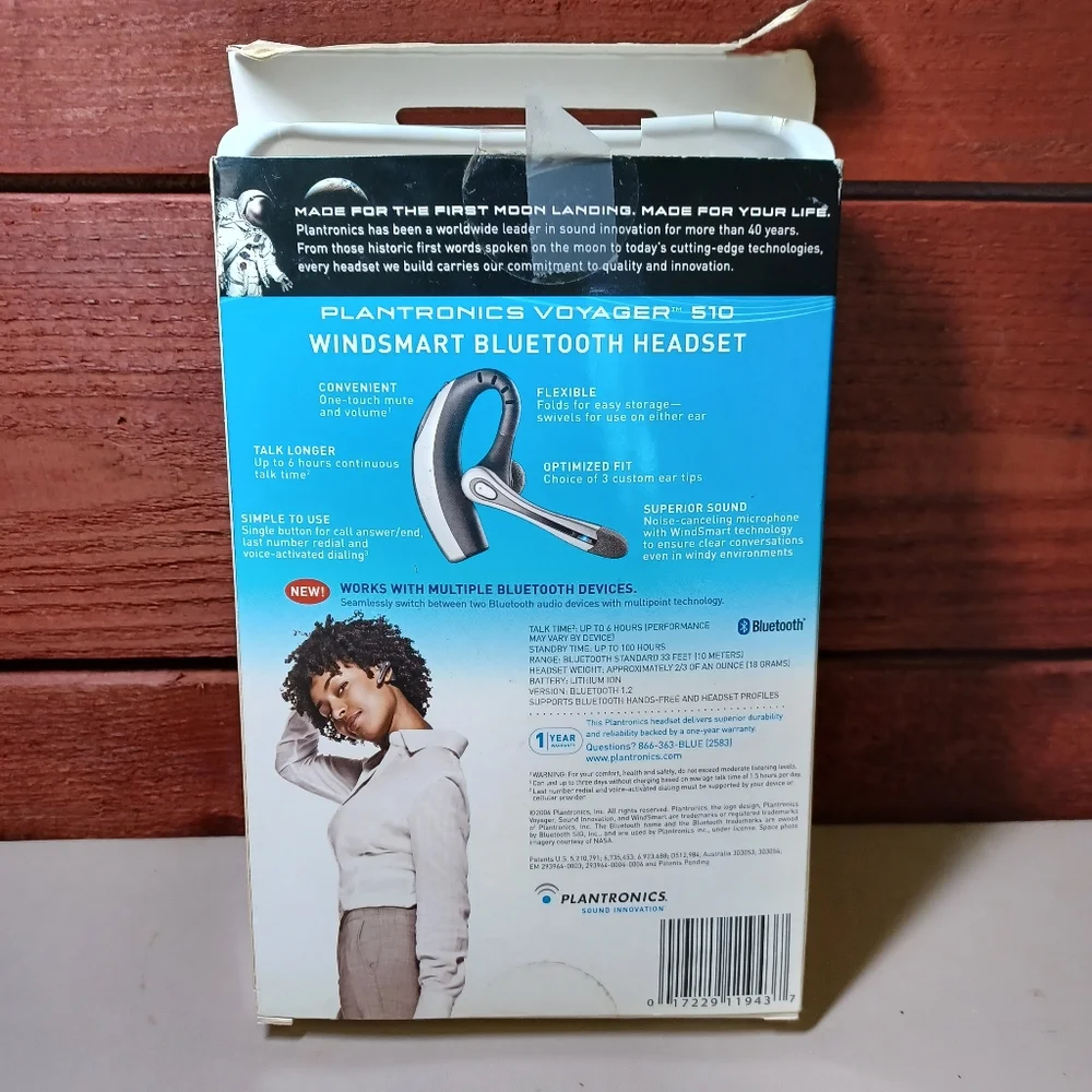 Plantronics Voyager 510-USB Bluetooth Headset System Wireless